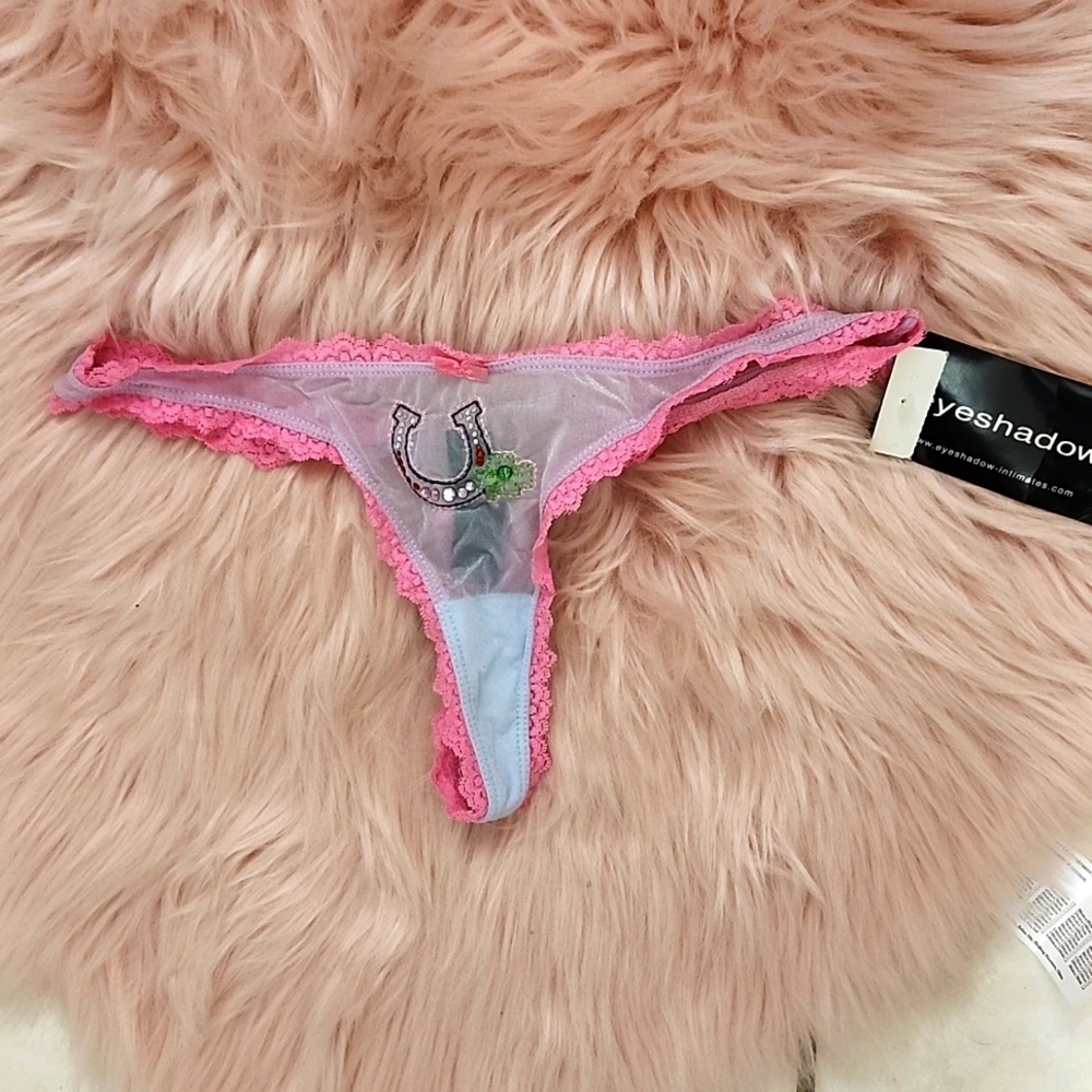 Brand New EYESHADOW MESH LACE & BLING THONG-S